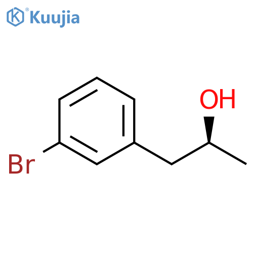 (2S)-1-(3-bromophenyl)propan-2-ol structure
