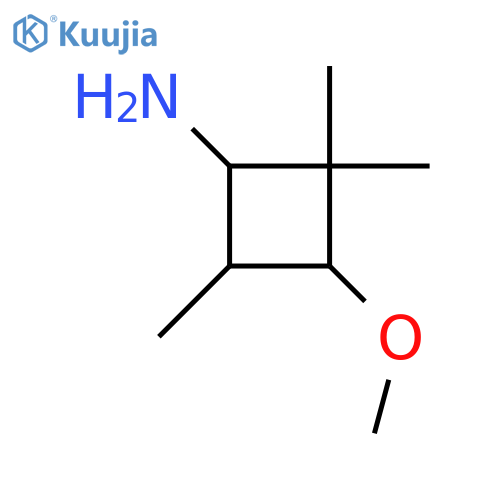 3-methoxy-2,2,4-trimethylcyclobutan-1-amine structure