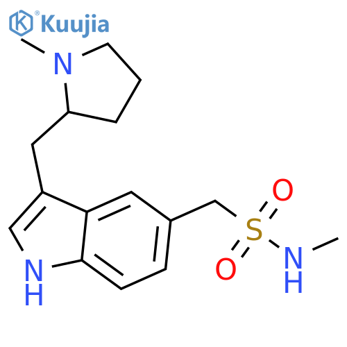 1H-Indole-5-methanesulfonamide,N-methyl-3-[[(2R)-1-methyl-2-pyrrolidinyl]methyl]- structure