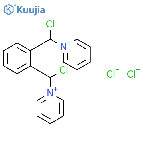 Pyridinium, 1,1'-[1,2-phenylenebis(chloromethylene)]bis-, dichloride structure