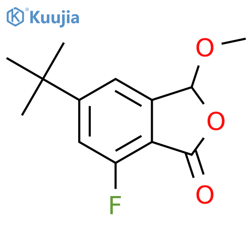 5-(Tert-Butyl)-7-fluoro-3-methoxyisobenzofuran-1(3H)-one structure
