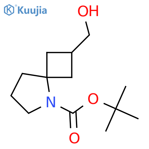 tert-butyl 2-(hydroxymethyl)-5-azaspiro[3.4]octane-5-carboxylate structure