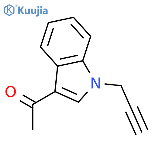 1-1-(prop-2-yn-1-yl)-1H-indol-3-ylethan-1-one structure