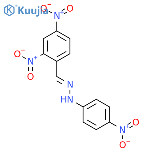 BENZALDEHYDE, 2,4-DINITRO-, (4-NITROPHENYL)HYDRAZONE structure