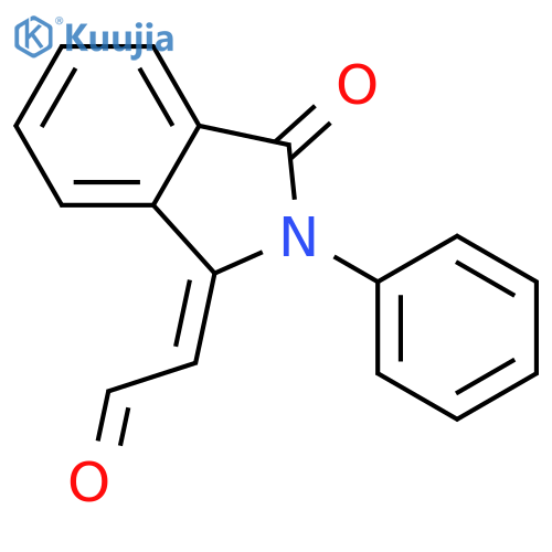 Acetaldehyde, (2,3-dihydro-3-oxo-2-phenyl-1H-isoindol-1-ylidene)-, (E)- structure