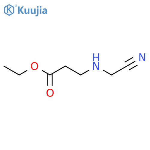 Ethyl 3-[(cyanomethyl)amino]propanoate structure