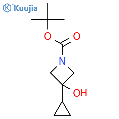 tert-butyl 3-cyclopropyl-3-hydroxy-azetidine-1-carboxylate structure