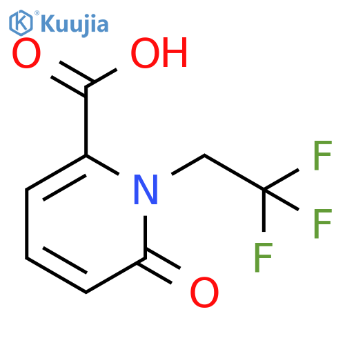 6-Oxo-1-(2,2,2-trifluoroethyl)-1,6-dihydropyridine-2-carboxylic acid structure
