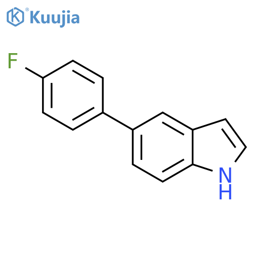 1H-Indole,5-(4-fluorophenyl)- structure