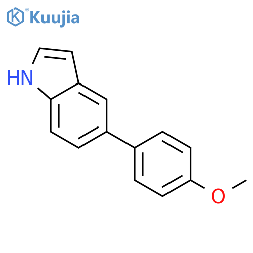 1H-Indole,5-(4-methoxyphenyl)- structure