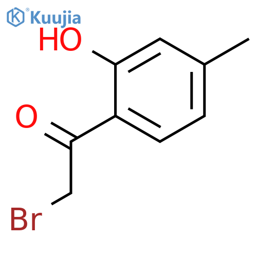 Ethanone, 2-bromo-1-(2-hydroxy-4-methylphenyl)- structure