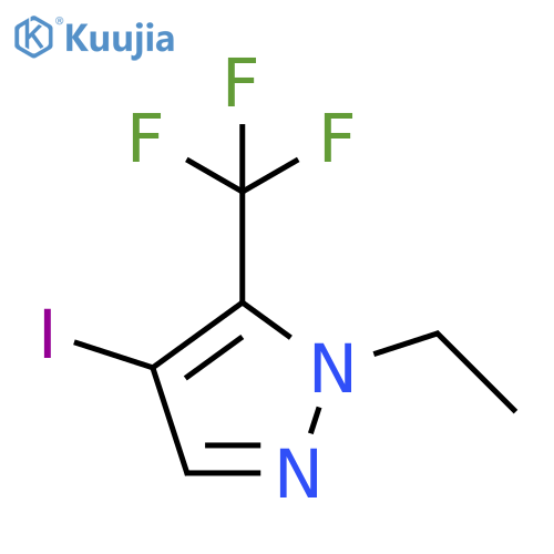 1-ethyl-4-iodo-5-(trifluoromethyl)-1H-pyrazole structure