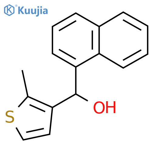 (2-Methylthiophen-3-yl)(naphthalen-1-yl)methanol structure