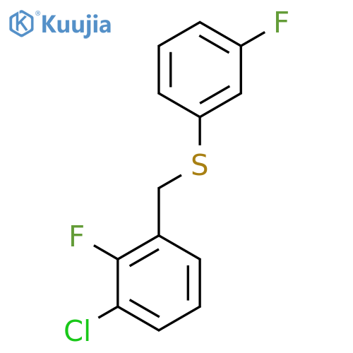 (3-Chloro-2-fluorobenzyl)(3-fluorophenyl)sulfane structure