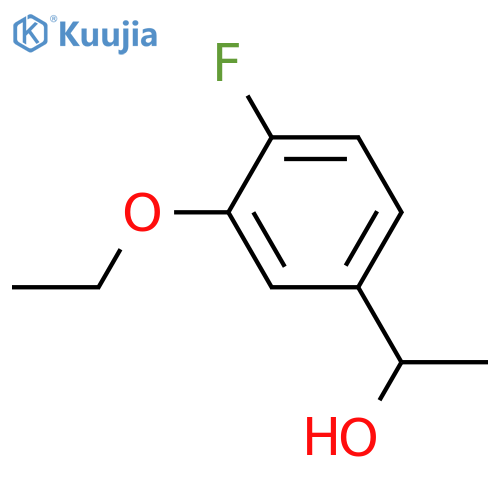 1-(3-Ethoxy-4-fluorophenyl)ethanol structure