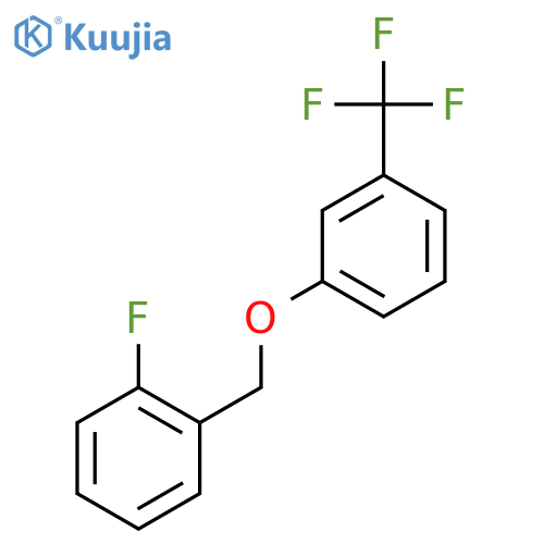 1-Fluoro-2-((3-(trifluoromethyl)phenoxy)methyl)benzene structure