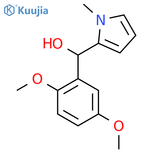 2,5-Dimethoxyphenyl-(1-methyl-2-pyrrolyl)methanol structure