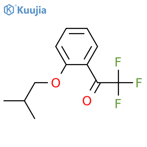 2,2,2-trifluoro-1-[2-(2-methylpropoxy)phenyl]ethanone structure