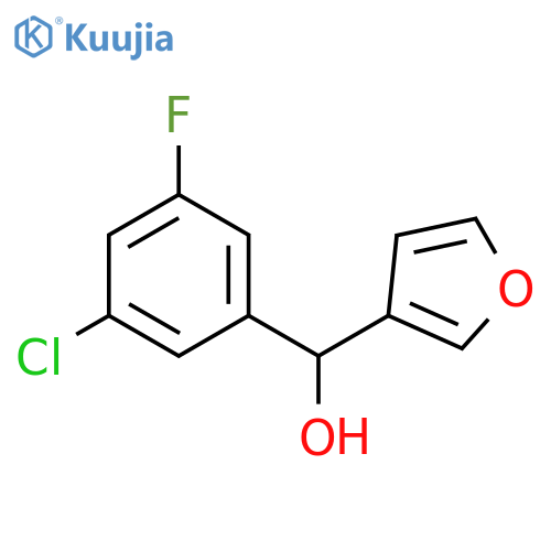 (3-chloro-5-fluorophenyl)-(furan-3-yl)methanol structure