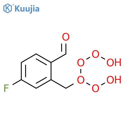 4-fluoro-2-(hexoxymethyl)benzaldehyde structure