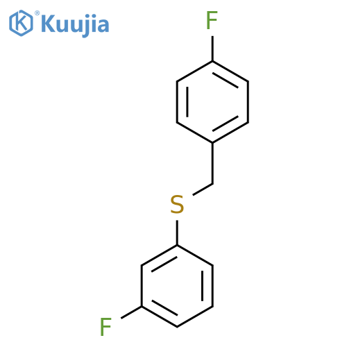 (4-Fluorobenzyl)(3-fluorophenyl)sulfane structure