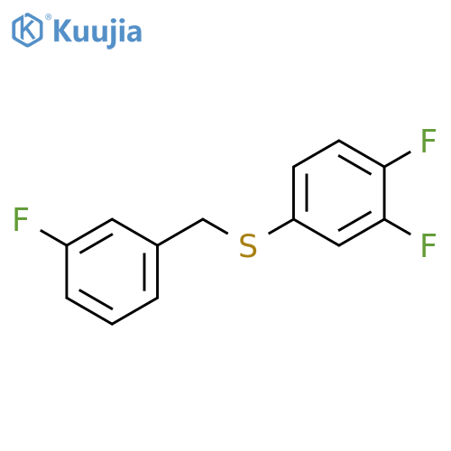 (3,4-DIFLUOROPHENYL)(3-FLUOROBENZYL)SULFANE structure