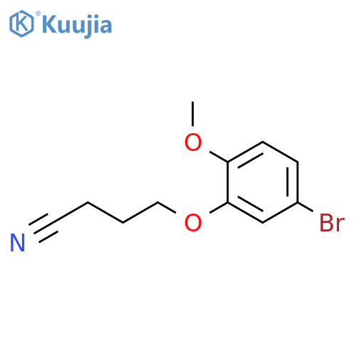 4-(5-bromo-2-methoxyphenoxy)butanenitrile structure