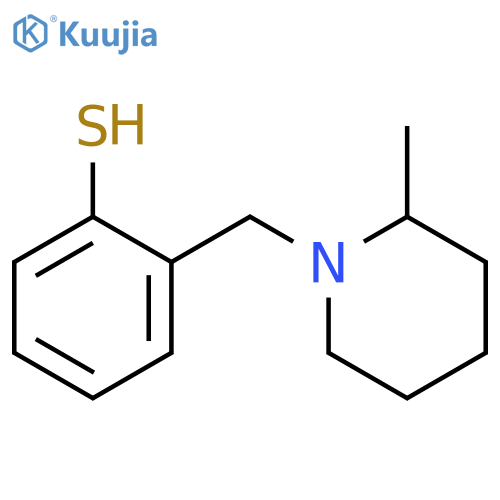 2-[(2-methylpiperidin-1-yl)methyl]benzenethiol structure