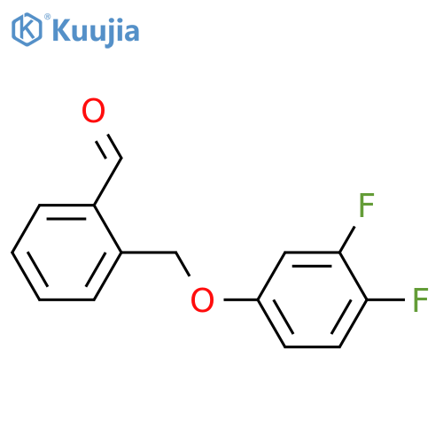 2-[(3,4-difluorophenoxy)methyl]benzaldehyde structure