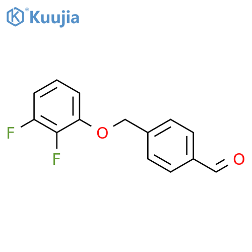4-[(2,3-difluorophenoxy)methyl]benzaldehyde structure