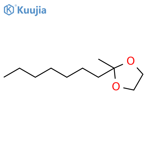 1,3-Dioxolane, 2-heptyl-2-methyl- structure