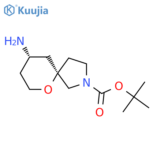tert-butyl rel-(5R,9S)-9-amino-6-oxa-2-azaspiro[4.5]decane-2-carboxylate structure