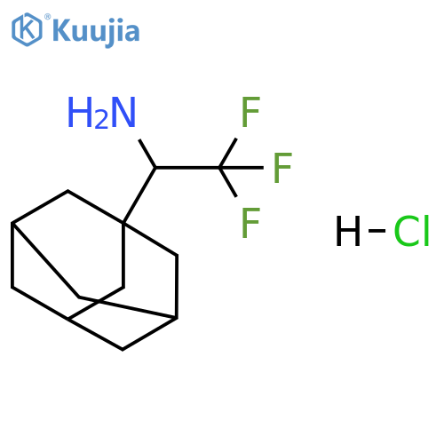 Tricyclo[3.3.1.13,7]decane-1-methanamine, α-(trifluoromethyl)-, hydrochloride (1:1) structure