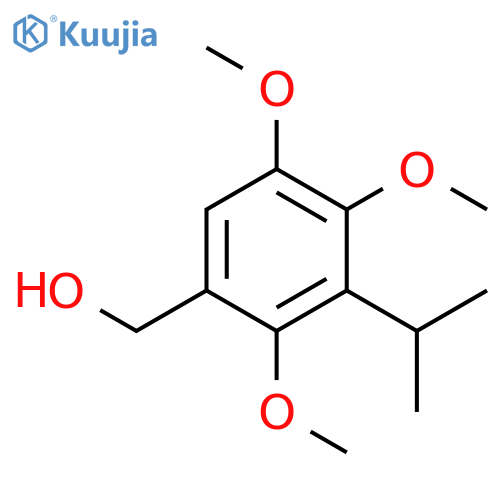 BENZENEMETHANOL, 2,4,5-TRIMETHOXY-3-(1-METHYLETHYL)- structure
