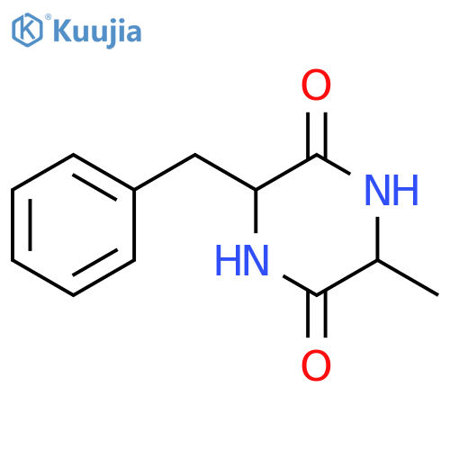 3-Benzyl-6-methyl-2,5-piperazinedione structure
