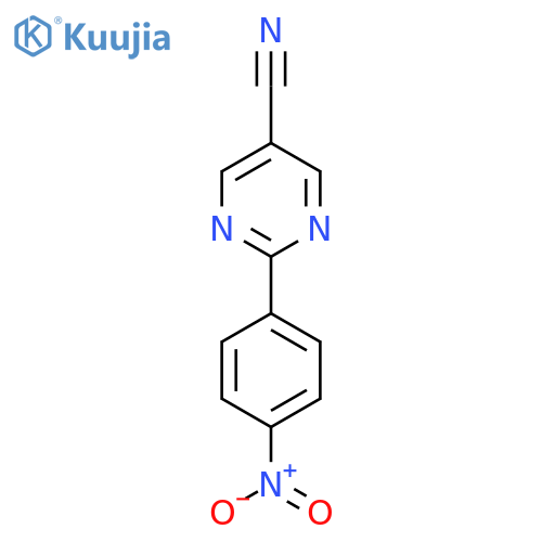 2-(4-Nitrophenyl)pyrimidine-5-carbonitrile structure