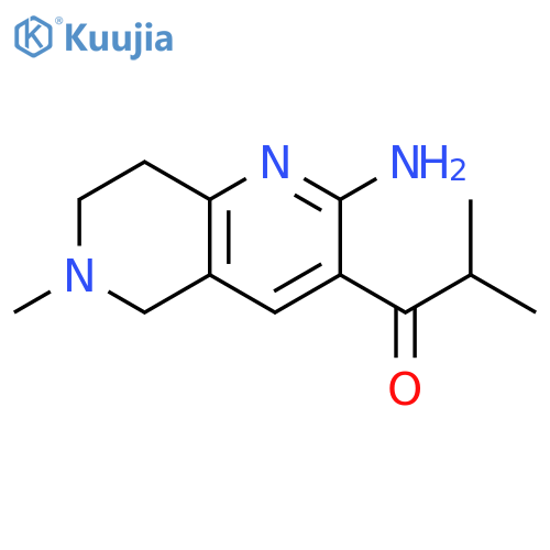 1-(2-Amino-6-methyl-5,6,7,8-tetrahydro-[1,6]naphthyridin-3-yl)-2-methyl-propan-1-one structure