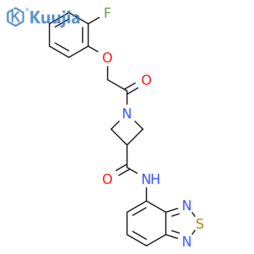 N-(2,1,3-benzothiadiazol-4-yl)-1-2-(2-fluorophenoxy)acetylazetidine-3-carboxamide structure