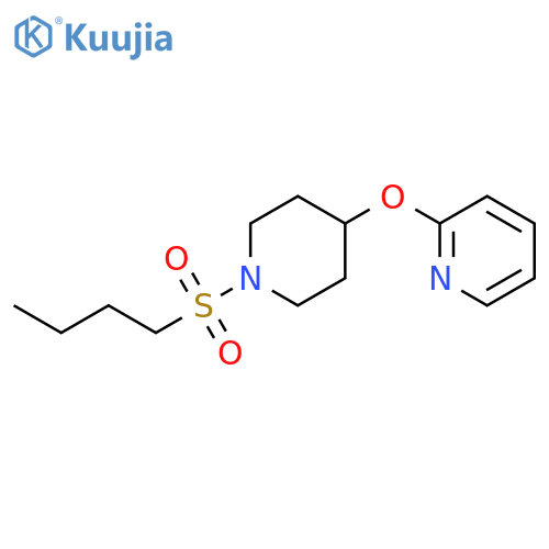 2-{[1-(butane-1-sulfonyl)piperidin-4-yl]oxy}pyridine structure