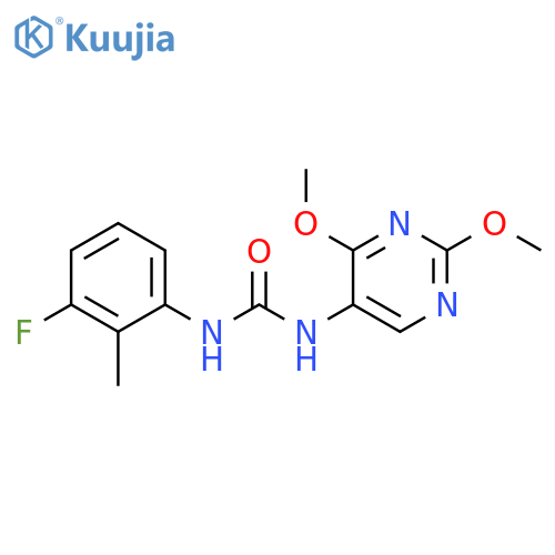 3-(2,4-dimethoxypyrimidin-5-yl)-1-(3-fluoro-2-methylphenyl)urea structure