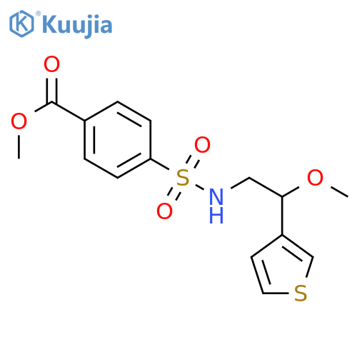 methyl 4-{[2-methoxy-2-(thiophen-3-yl)ethyl]sulfamoyl}benzoate structure