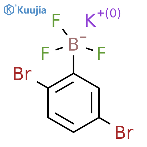 Potassium (2,5-dibromophenyl)trifluoroborate structure