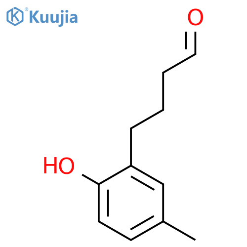 4-(2-hydroxy-5-methylphenyl)butanal structure
