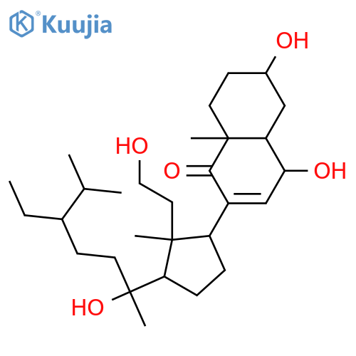 3,6,11,20-Tetrahydroxy-9,11-secostigmast-7-en-9-one; (3β,5α,6α,20S,24ξ)-form, 24-Epimer structure