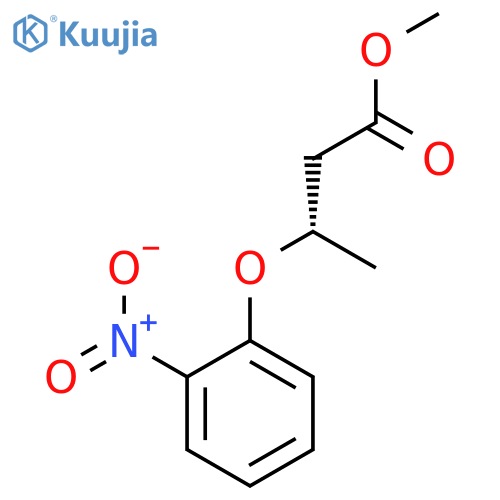 Butanoic acid, 3-(2-nitrophenoxy)-, methyl ester, (S)- structure