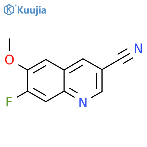 7-Fluoro-6-methoxyquinoline-3-carbonitrile structure