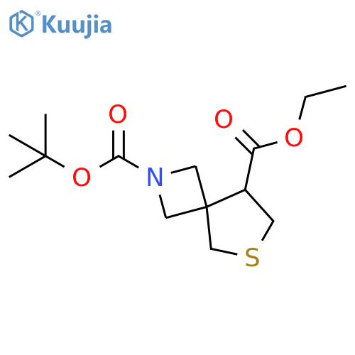 2-TERT-BUTYL 8-ETHYL 6-THIA-2-AZASPIRO[3.4]OCTANE-2,8-DICARBOXYLATE structure