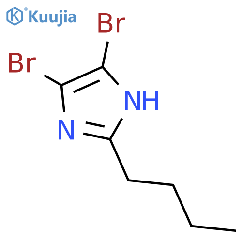 4,5-dibromo-2-butyl-1H-imidazole structure
