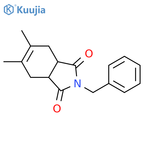 2-benzyl-5,6-dimethyl-2,3,3a,4,7,7a-hexahydro-1H-isoindole-1,3-dione structure