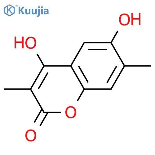 4,6-Dihydroxy-3,7-dimethyl-2H-1-benzopyran-2-one structure